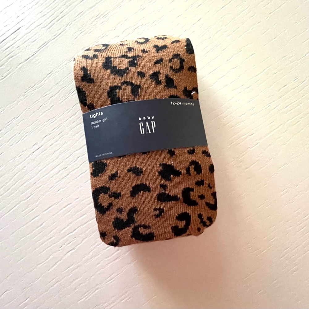 NWT Baby Gap Leopard Tights!